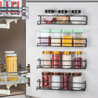 ROFAY Spice Rack Organiser, 4 Pack Wall Mounted Tier Shelf - Image 6