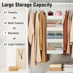 GRANNY SAYS 4-Shelf Hanging Organizer, Closet Hanging Shelves, Closet Hanging - Image 4