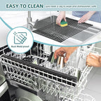Ohuhu Over The Sink Dish Drying Rack, 20.5" W x 13.1" L Rolling Dish Drainer - Image 8