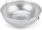 Gulex Colander Stainless Steel 5-Quart, Metal Strainers by Gulex