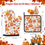 Thanksgiving Pumpkin Oven Mitts and Pot Holders, Fall Oven Mitts Sets of 3 - Image 2