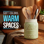 Comfify Wide Mouth Mason Jar Utensil Holder Decorative Kitchenware Organizer - Image 8