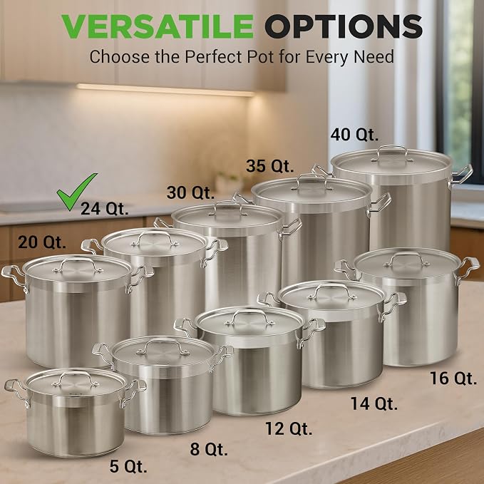 NutriChef Stainless Steel Stock Pot - Image 3