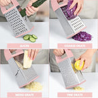 Urbanstrive Cheese Grater With Container, Professional Cheese Grater with Handle - Image 3