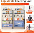 BestOffice | 6-Tier Wire Storage Shelves - Image 7