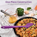Heat Resistant Silicone Spoon Spatula: U-Taste 600ºF High Heat Flexible 11.38in - Image 8