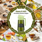 LAKUMIQI 2 in 1 Oil Sprayer for Cooking, 16oz Olive Oil Dispenser Bottle for - Image 9