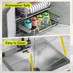 Tempered Glass Cutting Board for Kitchen, 12x16" & 12x8" 2 Pcs, Heat Resistant - Image 9