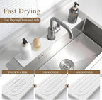 Faucet Mat for Kitchen Sink -Diatomite Stone Drying Mat for Kitchen Counter & - Image 2