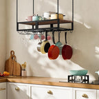 HOOBRO Hanging Pot Rack, Space-Saving Pot Hanger - Image 4