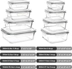 Vtopmart 8 Pack Glass Food Storage Containers - Image 2