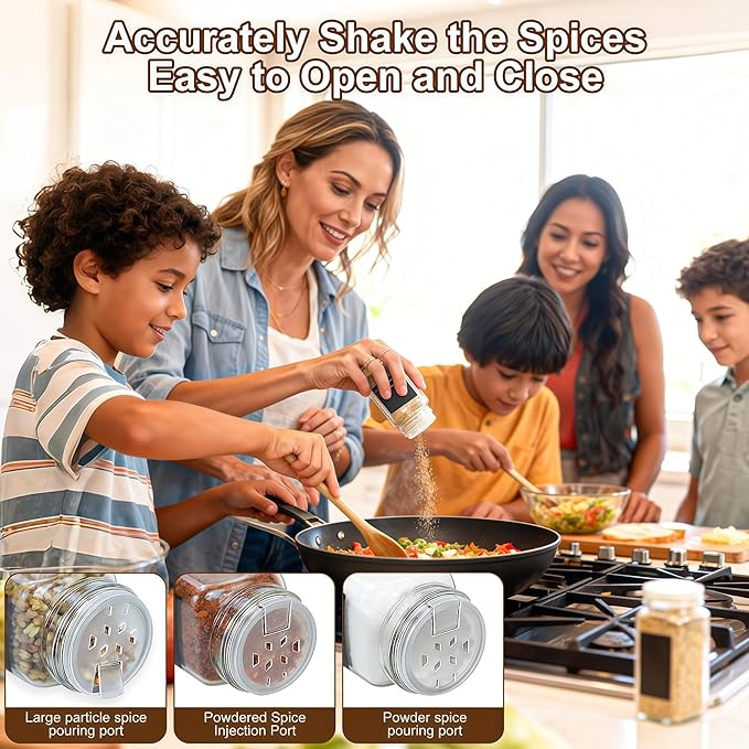 24Pcs Spice Jars Containers - Image 6