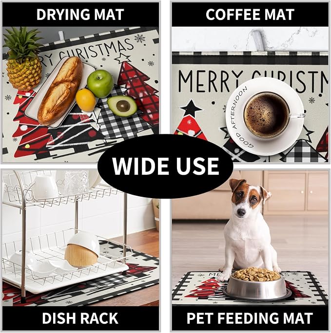Merry Christmas Dish Drying Mats - Image 7