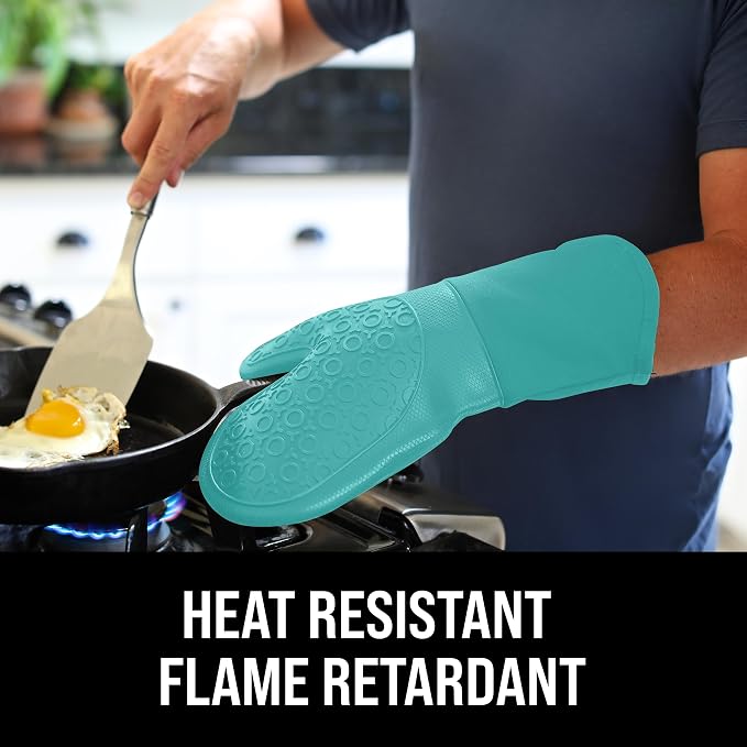 BPA-Free Soft Silicone Oven Mitts - Image 3