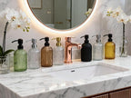 16Oz Green Glass Soap Dispenser - Image 6
