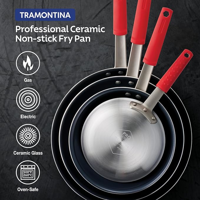 Tramontina Professional 12-Inch Ceramic Non Stick Large Frying Pan, Heavy-Gauge - Image 6