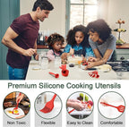 E-far Silicone Cooking Utensils Set, 25 Piece Kitchen Utensils - Image 5