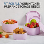 ISSEVE 12Pcs/Set Nesting Silicone Food Storage Containers - Image 5