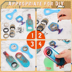 15 Sets Bottle Opener Inserts Kit Stainless Steel Round Bottle Openers Metal - Image 3