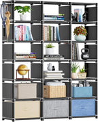 Mavivegue Book Shelf, 18 Cube Storage Organizer, DIY Bookcase, Metal Cube by Mavivegue
