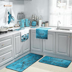 Fourluoo 10 Pcs Landscape Kitchen Dish Towels Rugs Oven Mitts and Pot Holders - Image 7