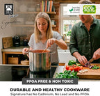 BRA COOKWARE Signature Stainless Steel Stock Pot w/Glass Lid | 9.5 Inch 9 Quart - Image 7
