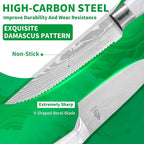 FULLHI 14pcs Block Knife Set, Chef's Knife Steak Knives Set - Image 3