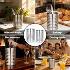 2PCS Stainless Steel Utensil Holder and Utensil Drying Holder, as a Kitchen - Image 4
