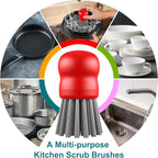 Mini Dish Brush for Cleaning Chicken Shredder, Palm Brush Dish Scrubber - Image 5