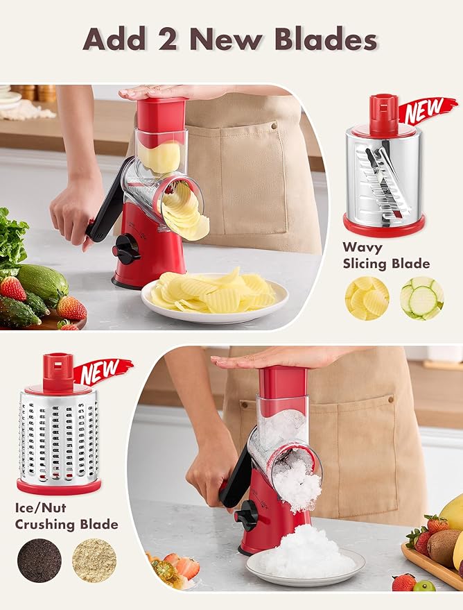 GDL Rotary Cheese Grater Hand Crank - Image 2