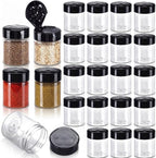 Blushtier 24 Pack 1 oz Plastic Spice Jars by Blushtier