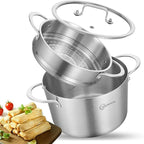 LOLYKITCH 5 Quart Stainless Steel Steamer Pot by LolyKitch