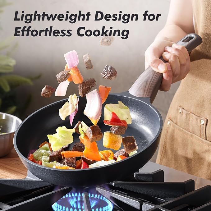 SENSARTE Nonstick Frying Pan Skillet 9.5Inch Non Stick Egg Pan Omelette Pans - Image 5