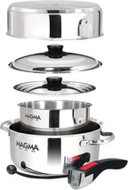 Magma 7 Piece Gourmet Nesting Stainless Steel Cookware Set - Image 2