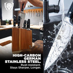 Dalstrong 8-Piece Knife Block Set — German High-Carbon Steel, Hand-Polished - Image 4
