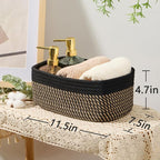MiniArk Small Storage Baskets for Organizing | Closet Organizer Bins | Shelf - Image 3