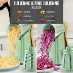 Zulay Kitchen Rotary Cheese Grater 5 Blade Cheese Shredder - Image 6