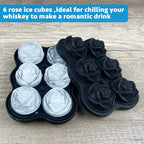 CAMKYDE Rose Ice Cube Tray 2 Inch, 6 Cavity Silicone Rose Ice Cube Mold - Image 4