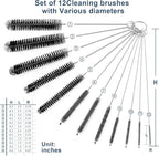 Straw Cleaner Brushes Sets, 12 Pieces 8.2 Inch Botthle Cleaning Brush and Nylon - Image 8