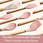 Country Kitchen Non Stick Silicone Utensil Set - Image 4