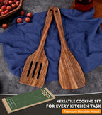 2Pcs Wooden Spatula, Acacia Wooden Spatula - Image 7