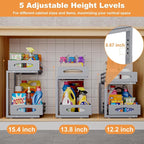 Under Sink Organizer, 2 Tier Under Sink Organizers and Storage, Adjustable - Image 6