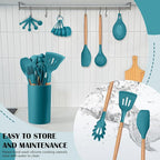 HaWare Kitchen Cooking Utensils Set, 23-Piece Silicone Kitchen Utensils Spatula - Image 7