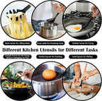 HaWare Kitchen Cooking Utensils Set, 23-Piece Silicone Kitchen Utensils Spatula - Image 5