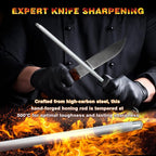 Knife Sharpener Rod, Kitchen Knives Sharpener Carbon Steel Professional Knife - Image 2
