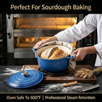 QuliMetal Enameled Cast Iron Cookware Set, 4-Piece Pots and Pans Set - Image 4