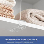 HBlife 5 Pack Clear Shelf Dividers, Vertical Purse Organizer - Image 4