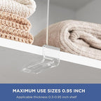 HBlife    Clear Shelf Dividers, 2 Pack Purse Organizer - Image 7