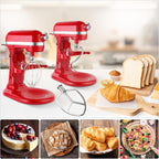 Stainless Steel 3 Piece kit Attachments，Dough Hook 6 Wire Whisk Flat Beater - Image 7