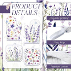 Spring Lavender Oven Mitts and Pot Holders Kitchen Dish Towels Set Purple - Image 4